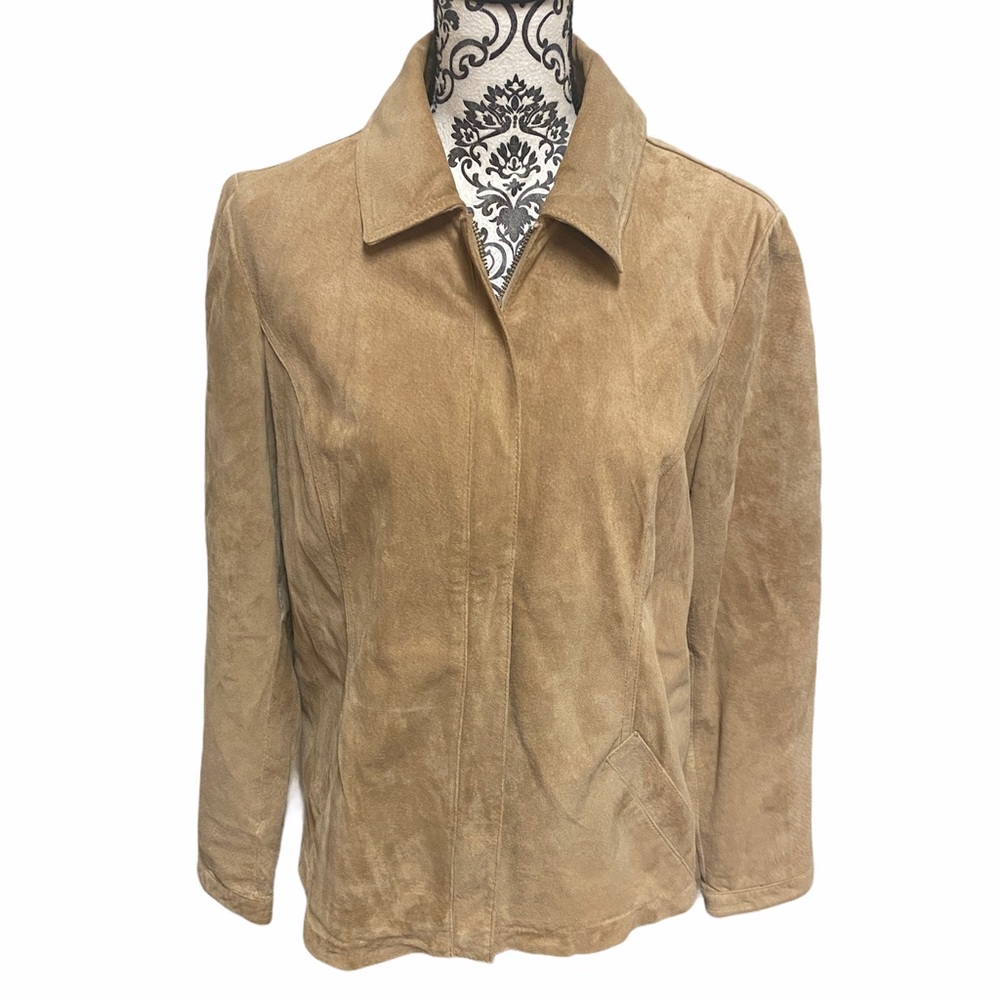 Eddie Bauer 100% Leather and Suede Jacket